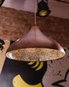 Měděná závěsná stropní lampa ISKAR_673242