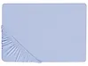 Fitted Sheet JANBU 160 x 200 cm Cotton Light Blue