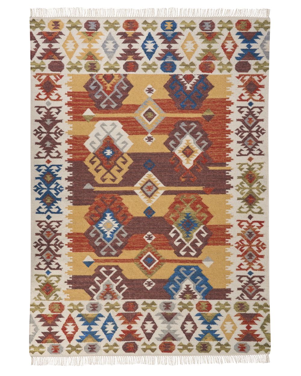 Teppich VOSKETAP Bunt 160 x 230 cm Kelim Wolle