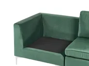 Modular Corner Sofa 4 Seater EVJA with Ottoman Velvet Green Right Hand_789616