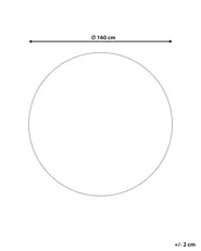 Dywan KEVIREL Złamana biel ø 160 cm_1124529