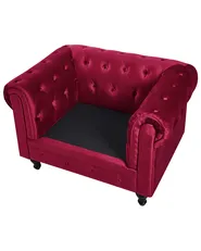 Armchair CHESTERFIELD Velvet Burgundy_1043539