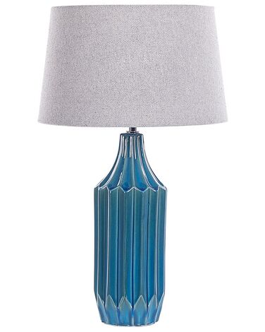 Tafellamp keramiek blauw ABAVA