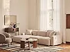 Sofá modular esquinero HEDE Tela Beige claro Derecha