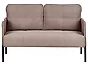 Sofa 2 Seater LAHTI Fabric Light Brown