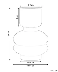 Wazon na kwiaty RODIA 24 cm Szkło Przezroczysty_838155