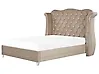 Bed Velvet AYETTE 180 x 200 cm (EU Super King) Taupe