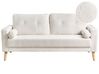 2-Sitzer Sofa Teddy-Optik cremeweiß KALMAR_928765