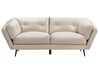 Soffa 3-sits sammet beige LENVIK_939283