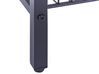 Mesa auxiliar madera oscura/negro 40 x 40 cm KENNER_824310