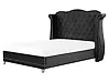 Bed Velvet AYETTE 160 x 200 cm (EU King Size) Black