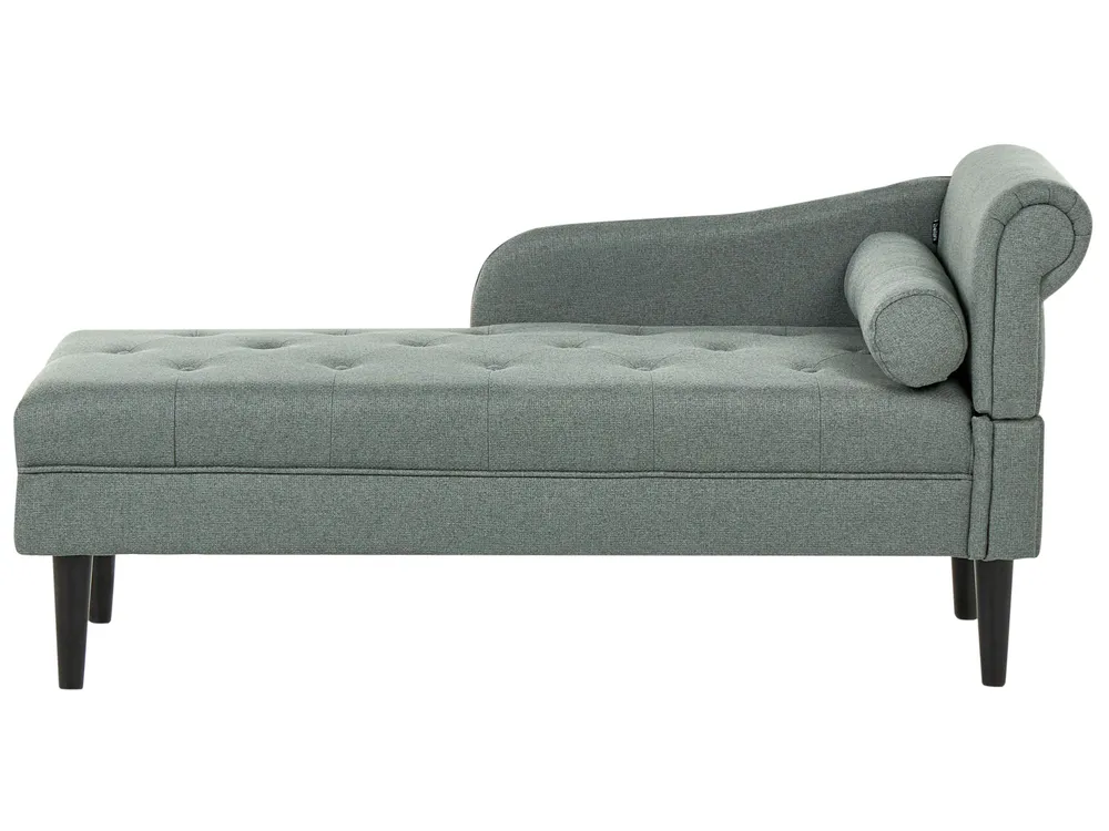 Right-Hand Chaise Longue YVOIRE Fabric Green