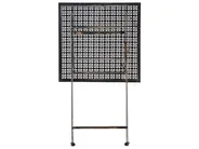 Stolik ogrodowy barowy BORMIO 60 cm 60 cm Metal Czarny_966359