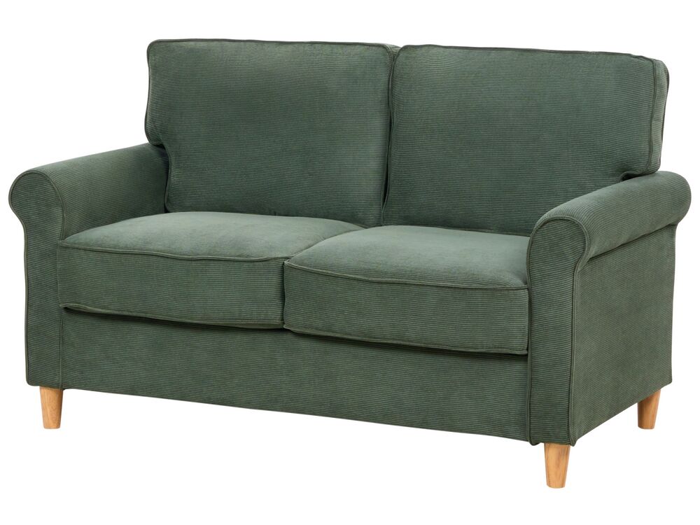 Dark green fabric sofa discount
