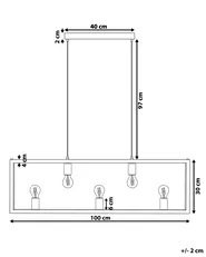 Lampadario BAYAS Metallo Ottone_876896