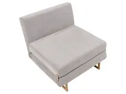 Single Sofa Bed JERSLEV Fabric Grey_1010090