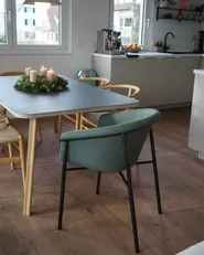 Set di 2 sedie da pranzo AMES Verde scuro_978462