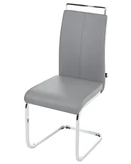 Lot de 2 chaises de salle à manger GREEDIN Cuir PU Gris_1156901
