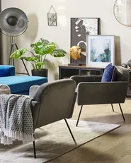 Armchair NARKEN Velvet Grey_860194