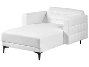 Chaise Longue ABERDEEN Faux Leather White_1038794