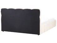 Sommier com arrumação NOYON Tecido Creme claro 160 x 200 cm_1056107