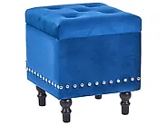 Storage Pouffe LORETTO Velvet Dark Blue_1190570