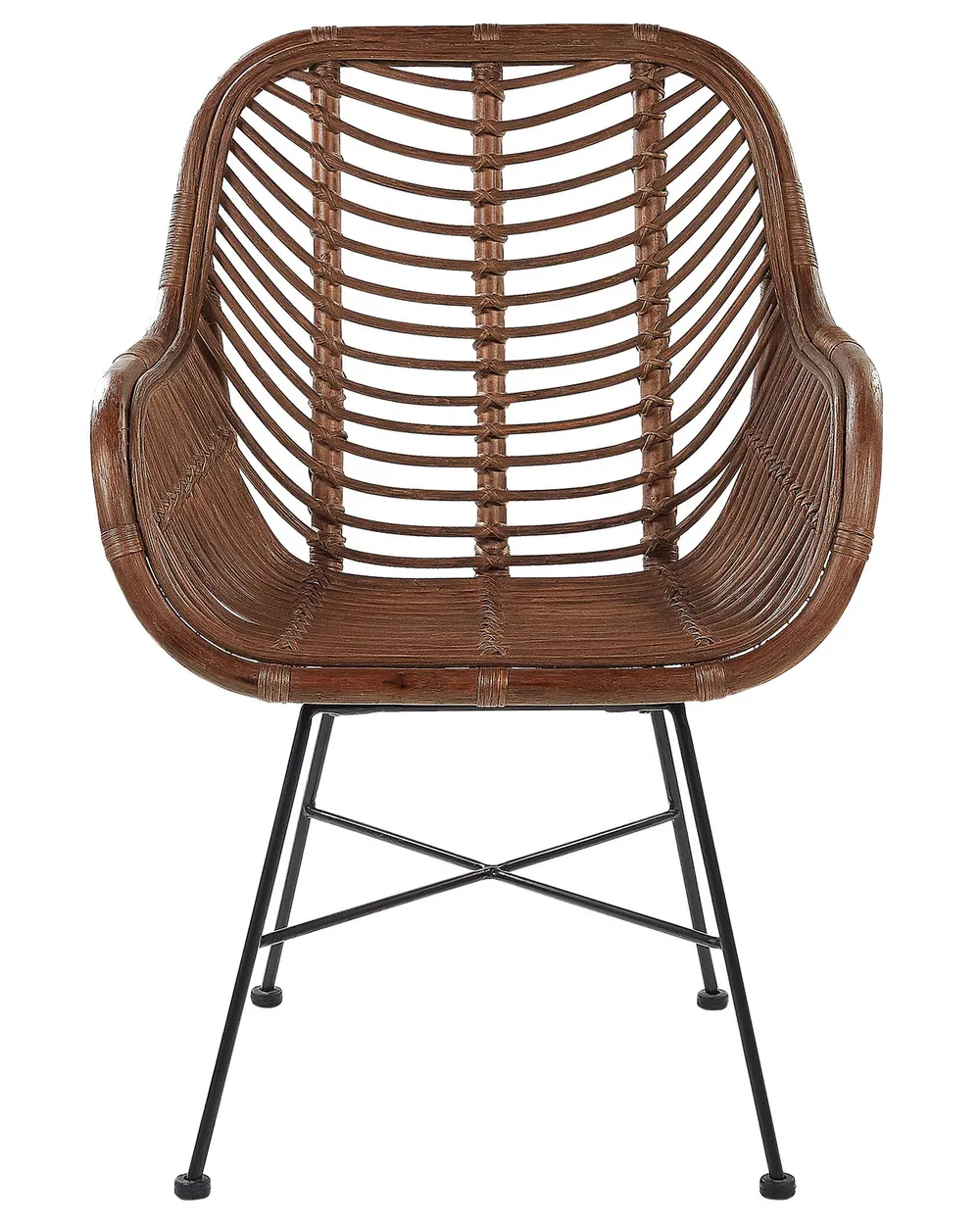 Sedia da pranzo CANORA Rattan Marrone_799503