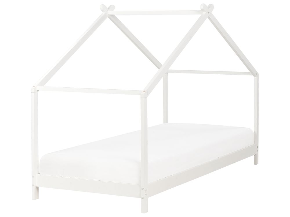 Kinderbed Huis Dennenhout ORLU 90 x 200 cm Wit