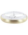 Deckenleuchte LED Metall gold / weiss matt Ringform ATARAN_824571