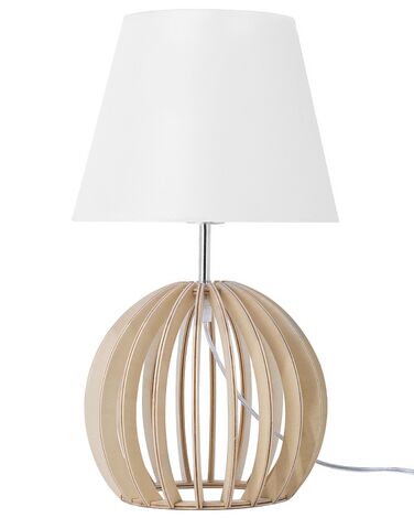 Wooden Table Lamp White SAMO