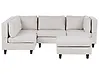Modular Corner Sofa 4 Seater UNSTAD with Ottoman Fabric Light Beige Right Hand