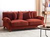 Kétszemélyes piros kárpitozott kanapé EIKE_918115