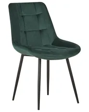 Set of 2 Dining Chairs MELROSE Velvet Dark Green_771912