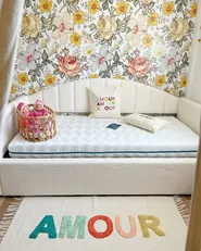 Trundle Bed Boucle EYBURIE 90 x 200 cm (EU Single) Light Beige_978666