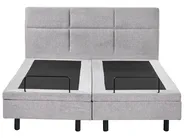 Adjustable Bed Fabric VICEROY 160 x 200 cm (EU King Size) Light Grey_1044419