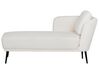 Chaise longue à droite en tissu bouclé blanc cassé ARTHEZE_930124