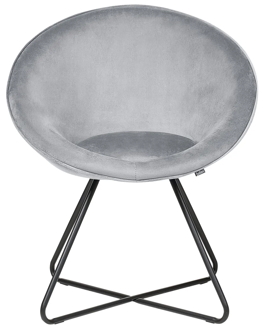 Dining Chair FLOBY II Velvet Light Grey_886101