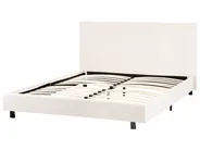 Bed Boucle ALBI 140 x 200 cm (EU Double) Off-White_981889