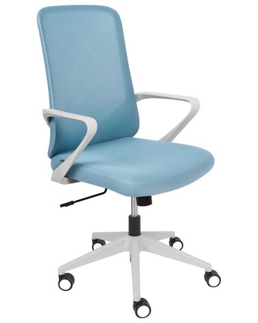 Chaise de bureau en tissu bleue EXPERT