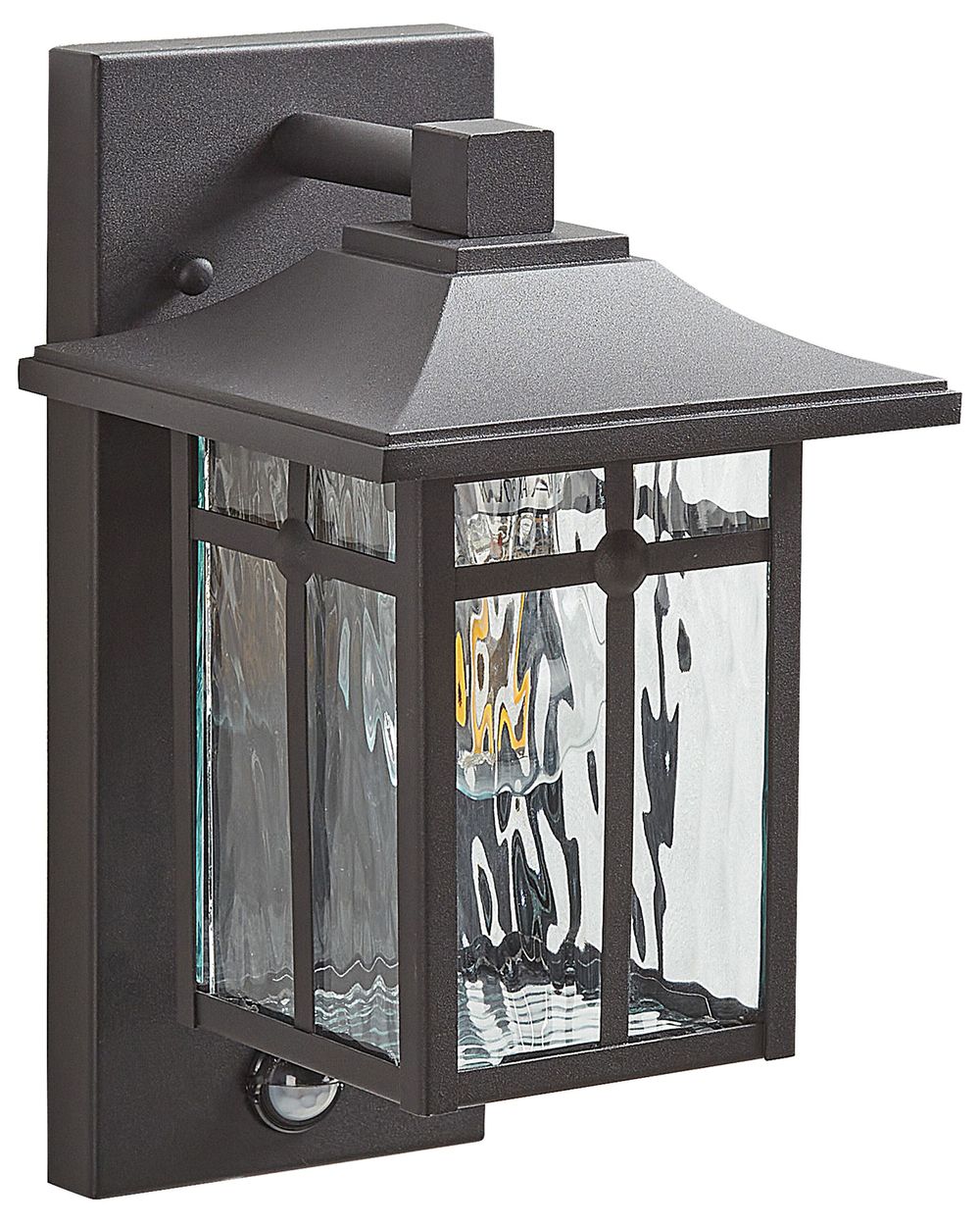 Buiten wandlamp TEVIOT Met bewegingssensor Zwart