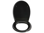Sedile per WC PAPURI Soft Close Duroplastica Nero_1016487
