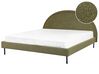 Čalouněná buklé postel 180 x 200 cm zelená MARGUT_900094