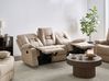 Manual Recliner Sofa 3 Seater BERGEN Fabric Beige