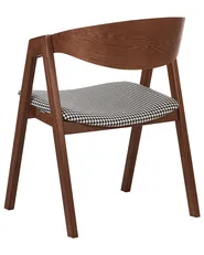 Set of 2 Dining Chairs YUBA Wood Black/ White_934276