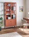 Vitrine mit Glastüren OXTED 80 cm Metall Goldbraun