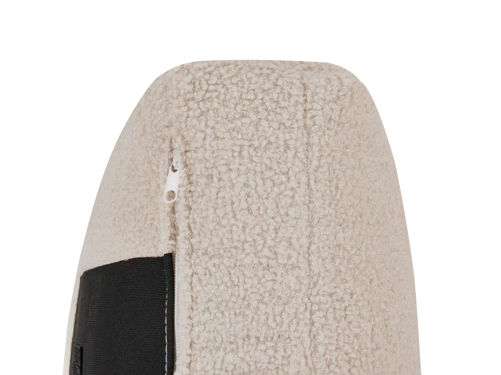 Divano angolare modulare 5 posti KIVVIK Bouclé Beige Lato Sinistro_1045728