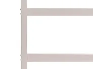 Cama com dossel Metal LESTARDS 140 x 200 cm Creme claro_1165312