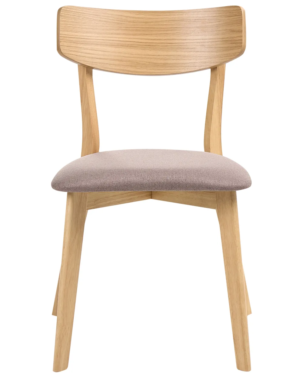 Set di 2 sedie da pranzo HOLLY Legno Marrone chiaro/Marrone_1065872