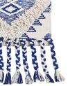 Dywan bawełniany 140 x 200 cm beżowo-niebieski MANAVGAT_843956