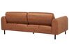 Conjunto de sofás 4 lugares em tecido castanho dourado ASKIM_918978
